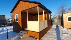 Каркасный дачный домик 5х5м