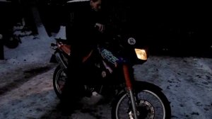 Kawasaki KLE 500 первый запуск после переборки карбюраторов