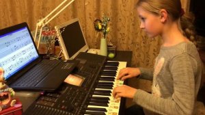 Рита. Чтение нот с листа: Ляховицкая "Дразнилка"