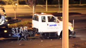 Actor Paul Walker's accident and death scene in Santa Clarita, CA.