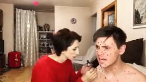 Мама и сын «Ветрянка»