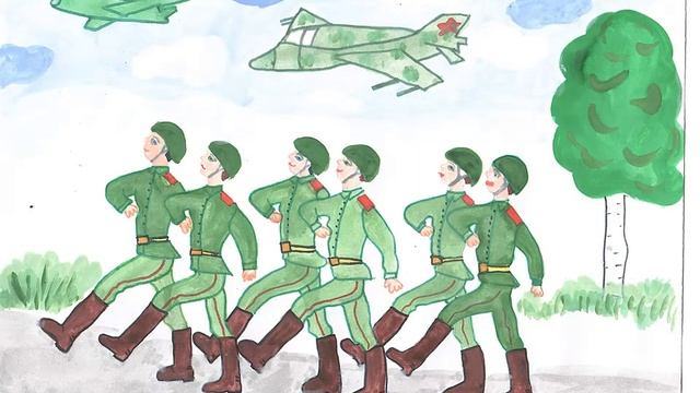 Стоит на страже Родины солдат смотреть онлайн