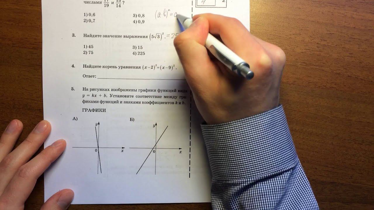 ОГЭ модуль Алгебра