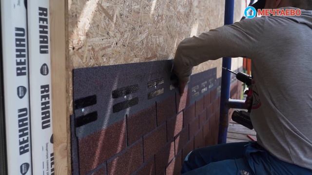 Внешняя отделка тёплого каркасного дома. Проект Дублин в Подмосковье. смотреть онлайн