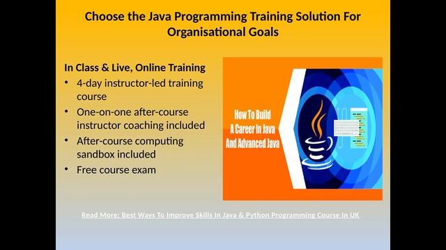 Online Java Programming Training Course In UK