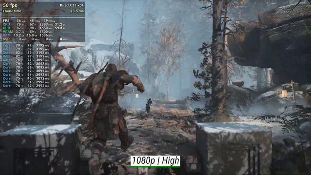 Core i5-11400H + GeForce RTX 3050 Ti Mobile: Test in 21 games at Full HD [1080p]
