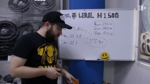 Обзор и замер нового усилителя Ural M 1.500 Molot. 500WT в 1 Ом