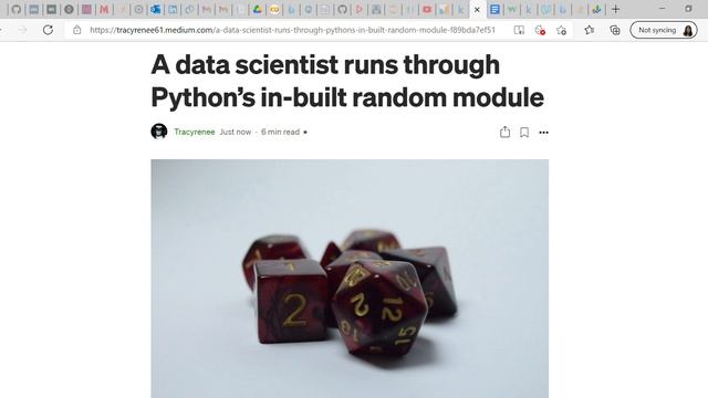 A data scientist runs through Python’s in built random module - blog post смотреть онлайн