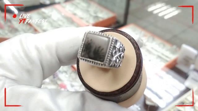 Мужское кольцо печатка из серебра с дендритовым агатом смотреть онлайн