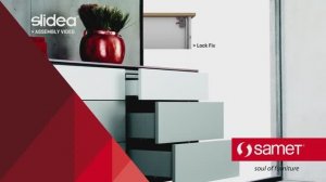 Slidea LockFix. Установка направляющих скрытого монтажа от SAMET