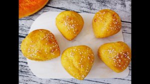 Постные тыквенные оладьи с яблочной начинкой