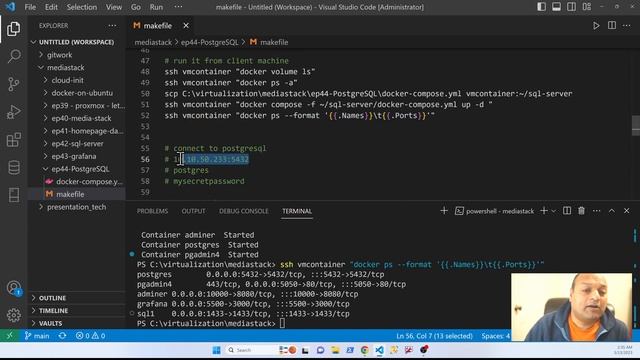 Docker Series: Postgres/adminer/pgadmin4 in Container смотреть онлайн