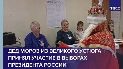 Дед Мороз из Великого Устюга принял участие в выборах президента России