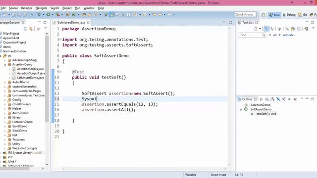 Soft Assertion in TestNG in Selenium Webdriver смотреть онлайн