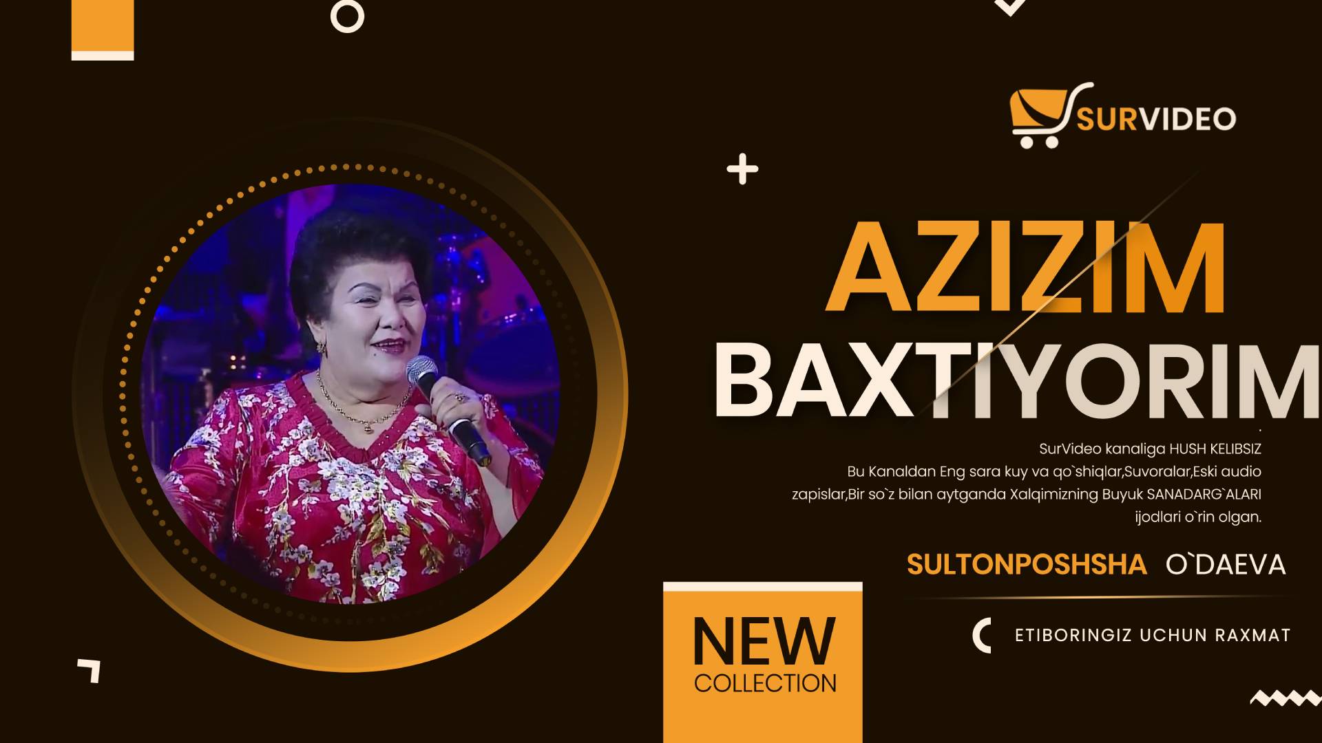 Султонпошша Ўдаева - Азизим_Sultonposhsha O`daeva -Azizim (SurVideo).mp4 смотреть онлайн