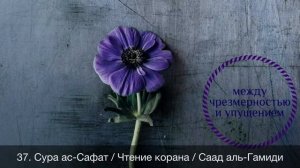 37. Сура ас-Сафат / Чтение корана / Саад аль-Гамиди