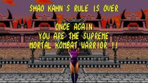 Mortal Kombat 2 Ending MILEENA Sega Genesis