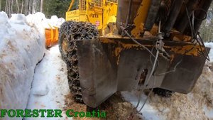 LKT 81 Turbo with Snowplow opening road