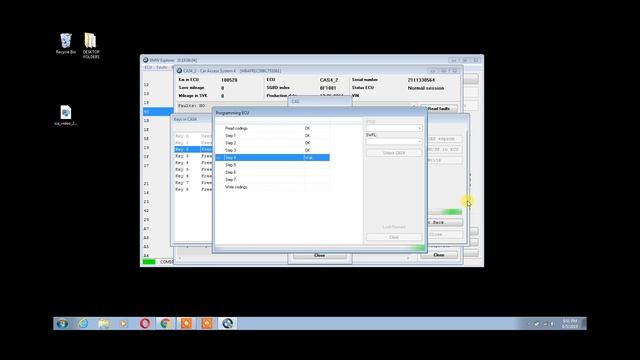 CAS4  CAS4 Write Keys and mileage 100 through OBD BMW Explorer