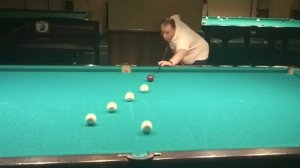 Позиционное упражнение на русском бильярде "Диагональ"