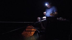 Ловля леща на фидер ночью.Челябинская Область