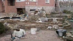 Поэтапное строительство водопада из природного камня своими руками