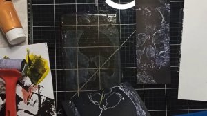 гелевая пластина своими руками / миксмедийные эксперименты #mixmedia #scrapbooking