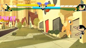 Applejack (My Little Pony) vs Buttercup (Powerpuff Girls) - Ultimate Mugen Fight 2017