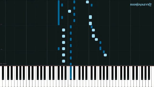 Mozart-Symphony #40 in G Minor, K 550 (Molto Allegro) [Piano Tutorial] (Synthesia) смотреть онлайн