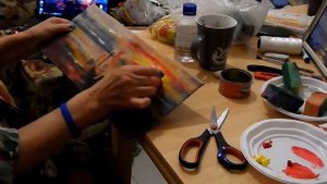 Живопись на шёлке масляными красками / Painting on silk oil painting