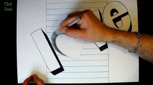Как нарисовать простой 3D рисунок LOVE / Easy 3D Drawing LOVE Trick Art on Line Paper