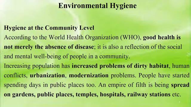 स्वास्थ्य स्वच्छता निरीक्षक Health Sanitary Inspector_Introduction of Environmental Hygiene смотреть онлайн