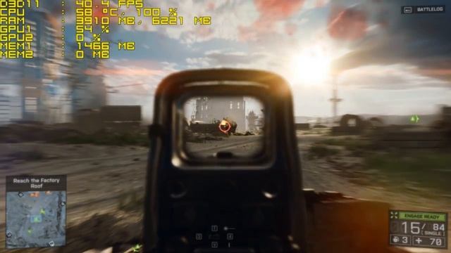 Battlefield 4 - NVidia GeForce GTX 760 - Pentium G4400 - 6GB RAM смотреть онлайн