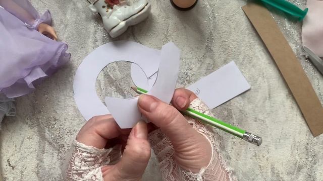 Делаем заготовку-каркас для кукольной шляпки смотреть онлайн