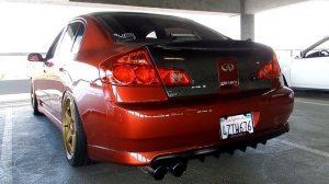 G35 Sedan Exhaust - Custom True Dual