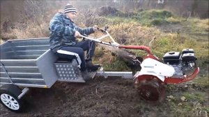 Испытываем грунтозацепы, на мотоблоке фаворит