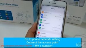 V380 HD WiFi CCTV IP Camera Setup on iPhone