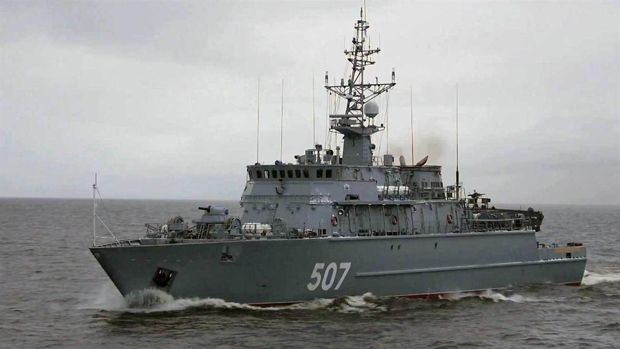 Военный флот России пополнил противоминный корабль нового поколения "Александр Обухов"