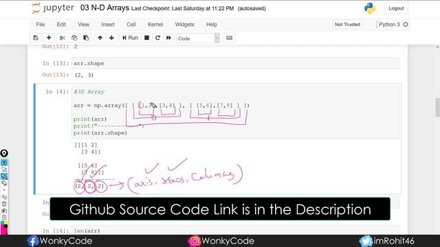 #3 | Arrays in NumPy | NumPy Tutorials | Python for Data Science | Telugu