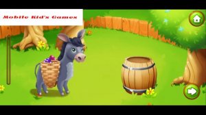 Играем в игру Animal farm for kids #2