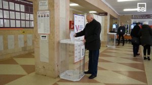 Председатель Объединённого Совета ветеранов БМР Анатолий Лемешкин принял участие в голосовании
