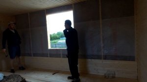 Внутренняя отделка мансардного этажа в брусовом доме.20 день заканчиваем строить.