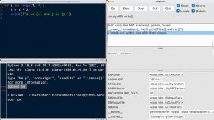 Изучение встроенного отладчика для Python IDLE