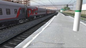 Прибытие ЭП2К с поездом №132 Орск — Москва на Павелецкий вокзал | Trainz 19