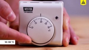 Механический термостат Wester TR 2000: обзор и схема подключения