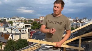Гидроизоляционная лента для спадающего бруска на кровле