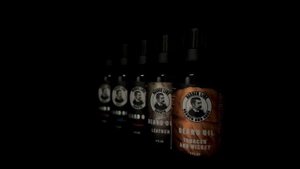 Barber line. Профессиональное Натуральное масло для Роста бороды и усов с ароматом Ментол