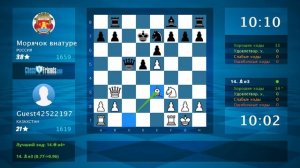 Анализ шахматной партии: Guest42522197 - Морячок внатуре, 1-0 (по ChessFriends.com)