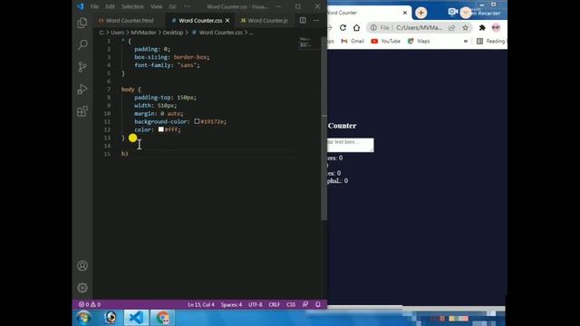 Word Counter in Make HTML CSS JavaScript 2022 || @MVMaster
