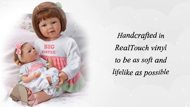 "A Sister's Love" Child And Baby Poseable Vinyl Doll Set смотреть онлайн
